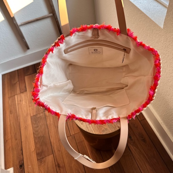 Spartina 449 Moreland Embroidered Straw Tote Bag NWT - Picture 10 of 10